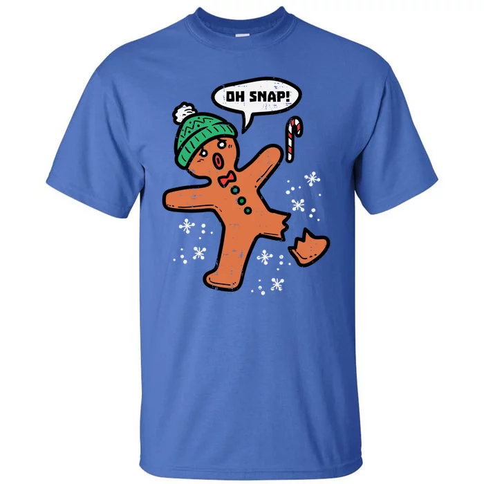 Oh Snap Gingerbread Funny Christmas Xmas Gift Tall T-Shirt