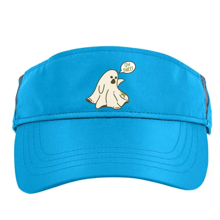 Oh Sheet Ghost Funny Adult Drive Performance Visor