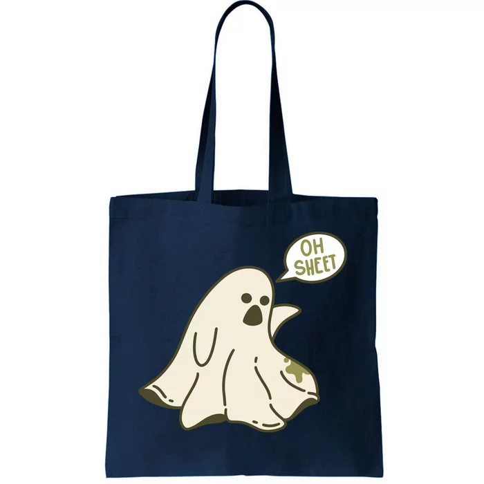 Oh Sheet Ghost Funny Tote Bag