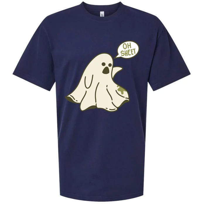 Oh Sheet Ghost Funny Sueded Cloud Jersey T-Shirt