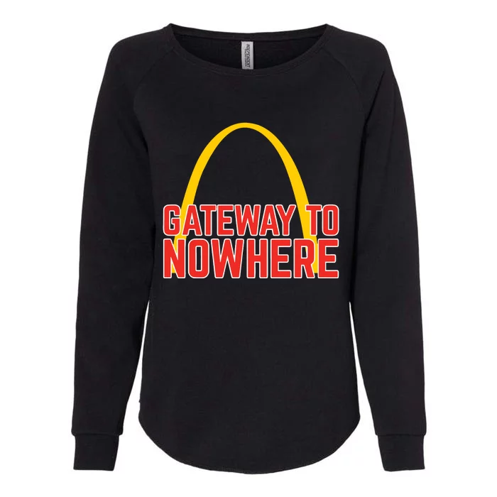 Obvious Shirts Gateway To Nowhere Womens California Wash Sweatshirt