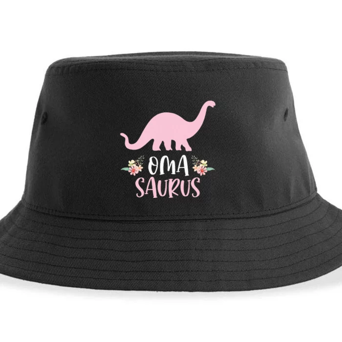 Oma Saurus German Grandma MotherS Day Thanksgiving Xmas Sustainable Bucket Hat