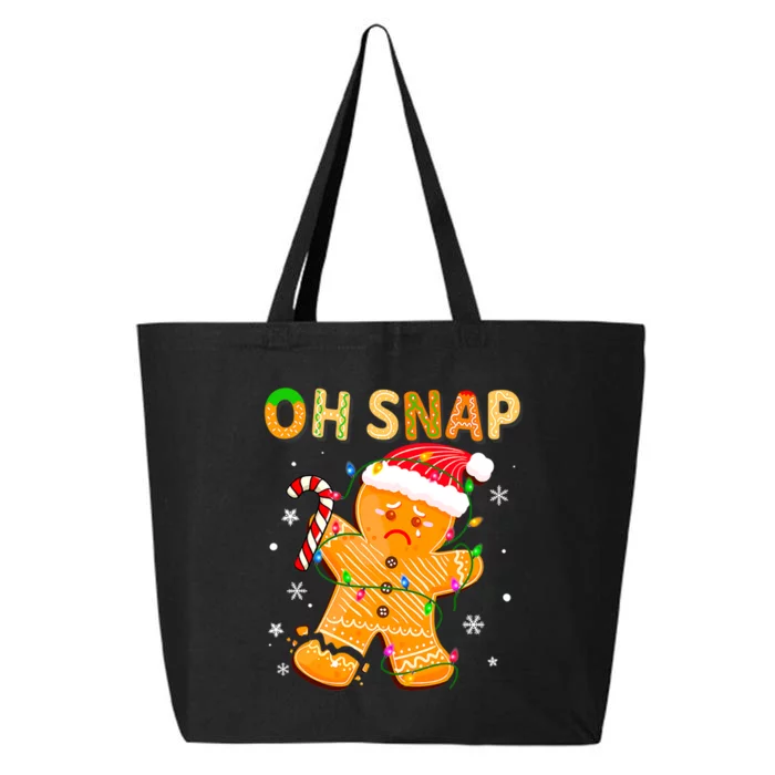 Oh Snap Gingerbread Man Christmas Cookie Costume Baking Team 25L Jumbo Tote