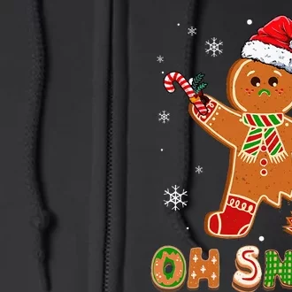 Oh Snap Gingerbread Christmas holiday Full Zip Hoodie