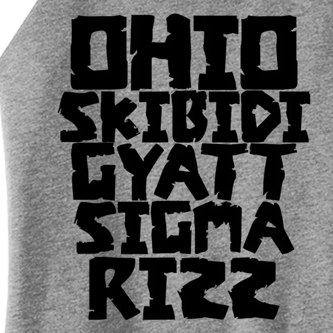 Ohio S.K.I.B.I.D.I Gyatt Sigma Rizz Women’s Perfect Tri Rocker Tank