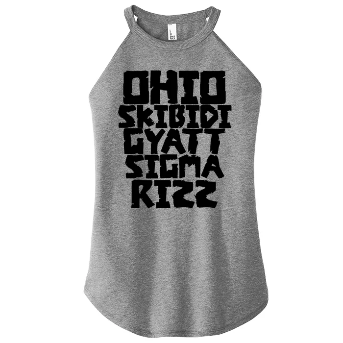 Ohio S.K.I.B.I.D.I Gyatt Sigma Rizz Women’s Perfect Tri Rocker Tank