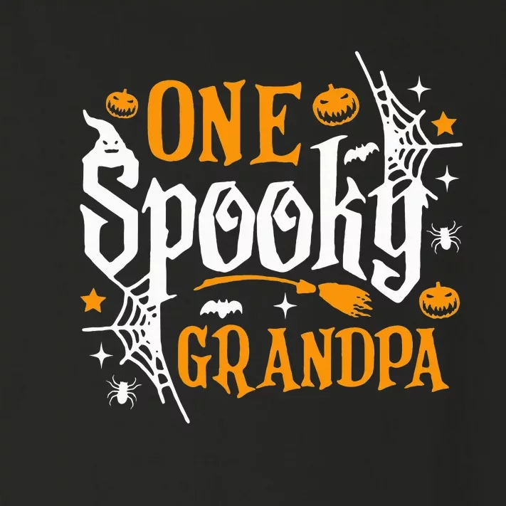 One Spooky Grandpa Funny Halloween Matching Family Toddler Long Sleeve Shirt