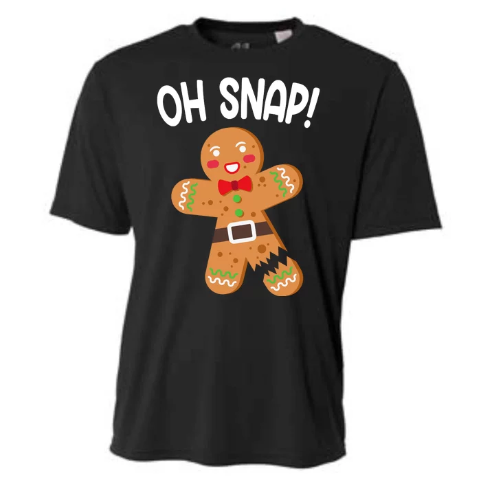 Oh Snap Gingerbread Funny Christmas Cooling Performance Crew T-Shirt