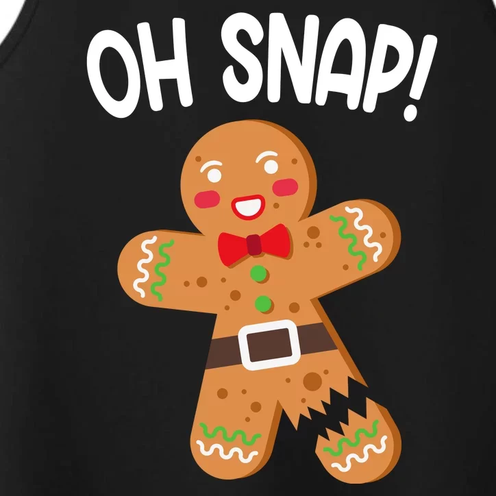 Oh Snap Gingerbread Funny Christmas Performance Tank