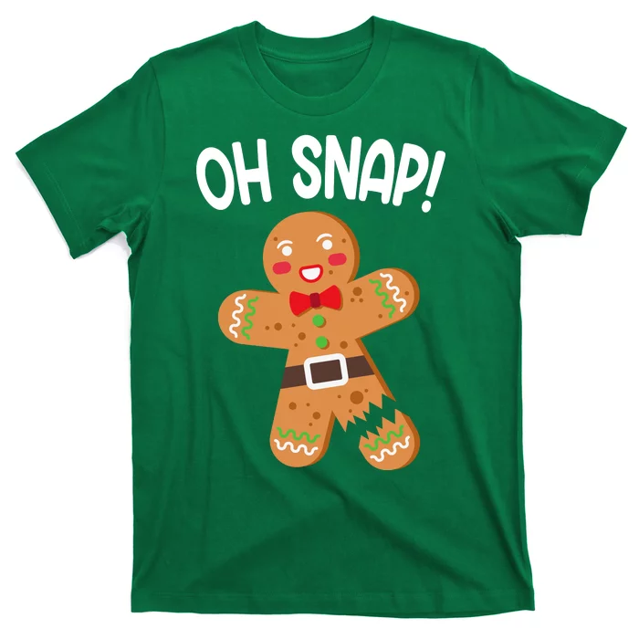 Oh Snap Gingerbread Funny Christmas T-Shirt