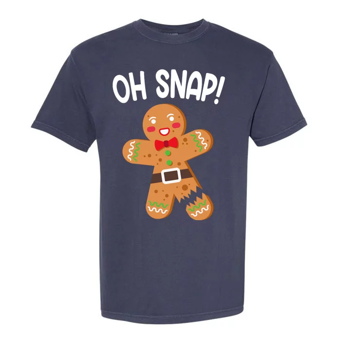 Oh Snap Gingerbread Funny Christmas Garment-Dyed Heavyweight T-Shirt