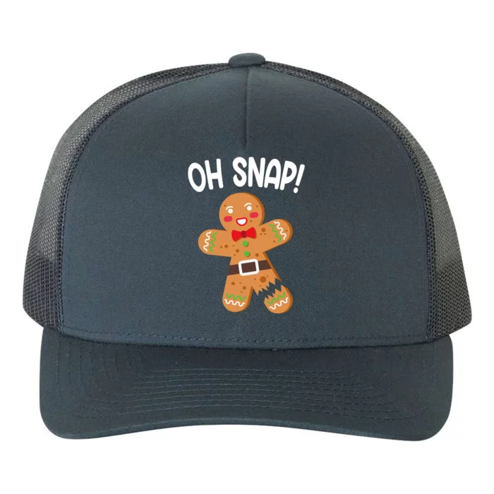 Oh Snap Gingerbread Funny Christmas Yupoong Adult 5-Panel Trucker Hat