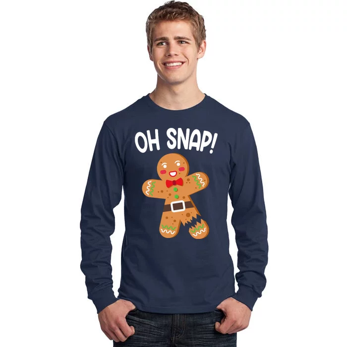 Oh Snap Gingerbread Funny Christmas Tall Long Sleeve T-Shirt