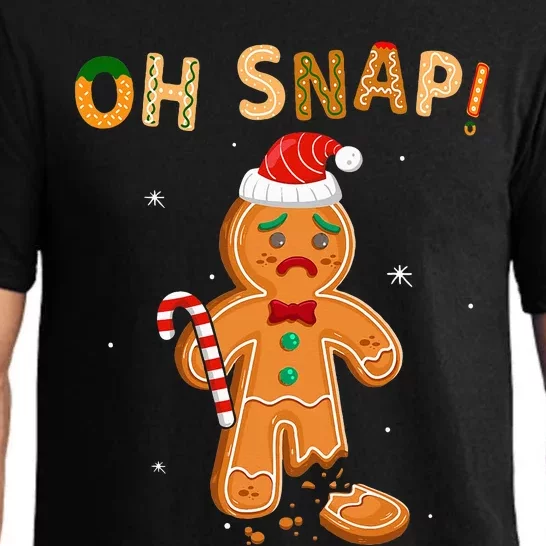 Oh Snap Gingerbread Funny Christmas Xmas Pajama Set