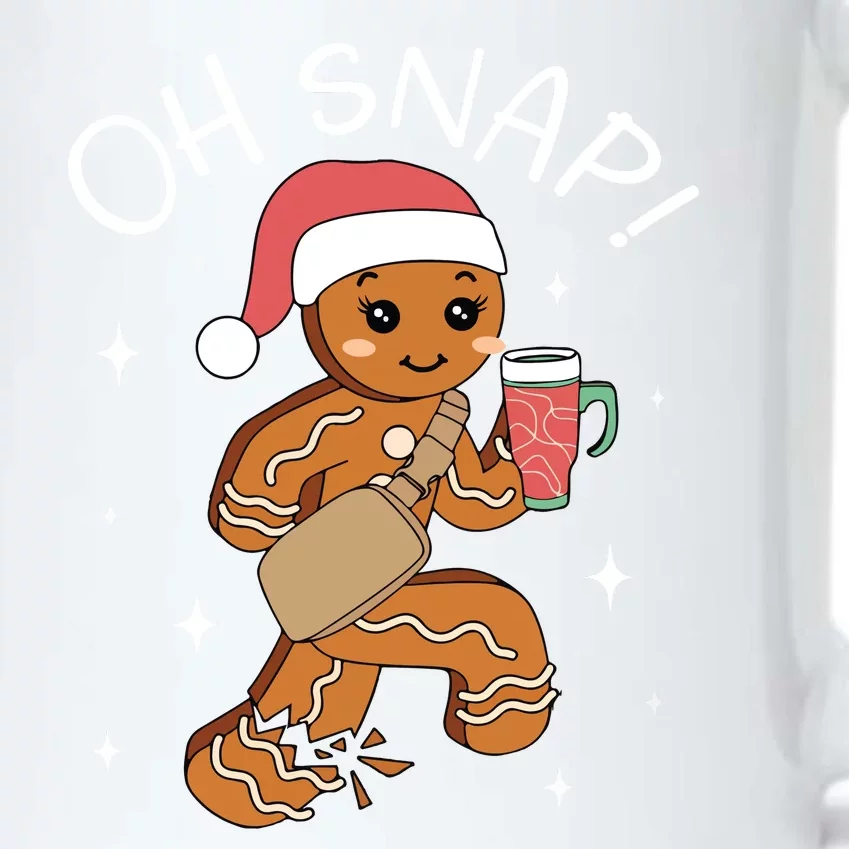 Oh Snap Gingerbread Christmas Black Color Changing Mug