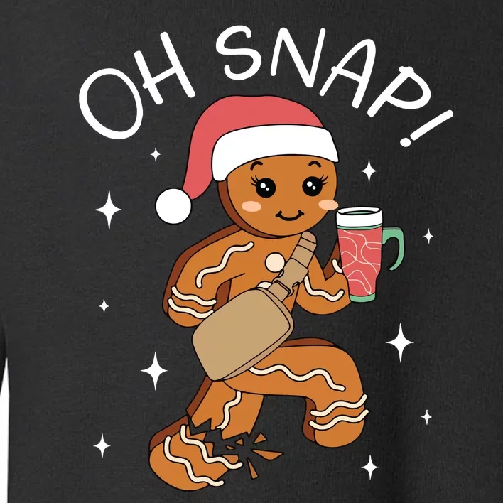 Oh Snap Gingerbread Christmas Toddler Sweatshirt