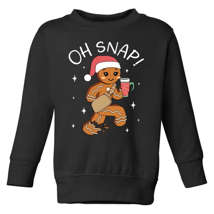 Oh Snap Gingerbread Christmas Toddler Sweatshirt