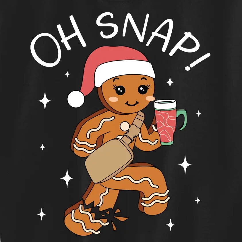 Oh Snap Gingerbread Christmas Kids Sweatshirt