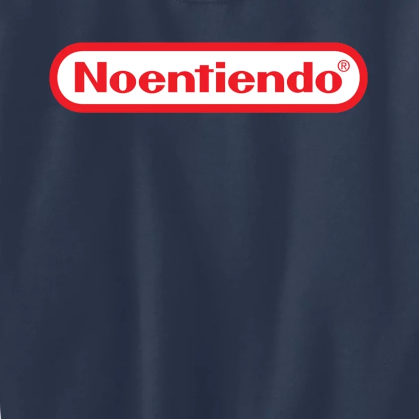 Old School Games No Entiendo Meme Noentiendo Kids Sweatshirt