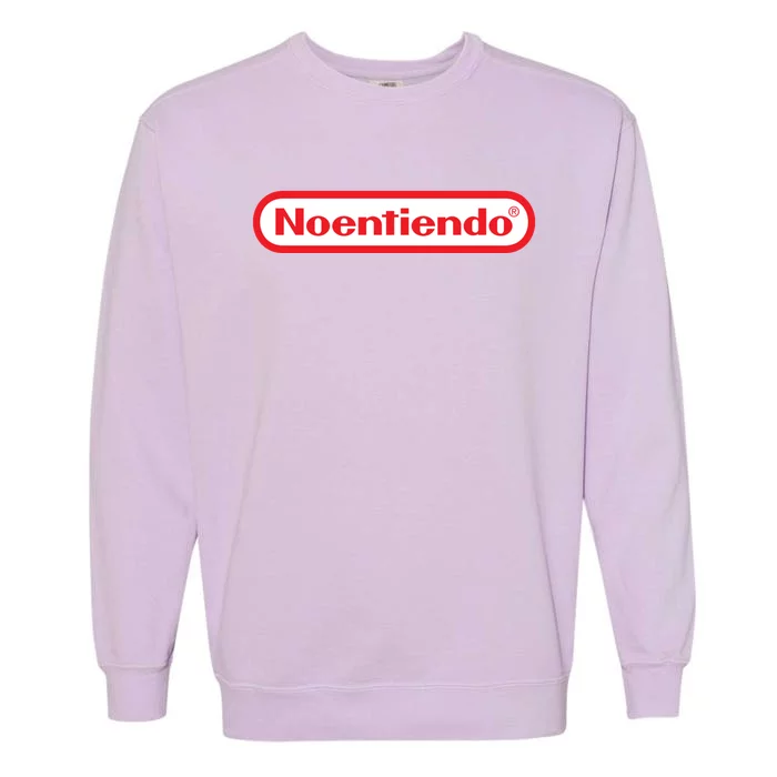 Old School Games No Entiendo Meme Noentiendo Garment-Dyed Sweatshirt