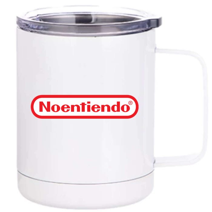 Old School Games No Entiendo Meme Noentiendo Front & Back 12oz Stainless Steel Tumbler Cup