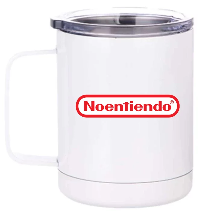 Old School Games No Entiendo Meme Noentiendo Front & Back 12oz Stainless Steel Tumbler Cup