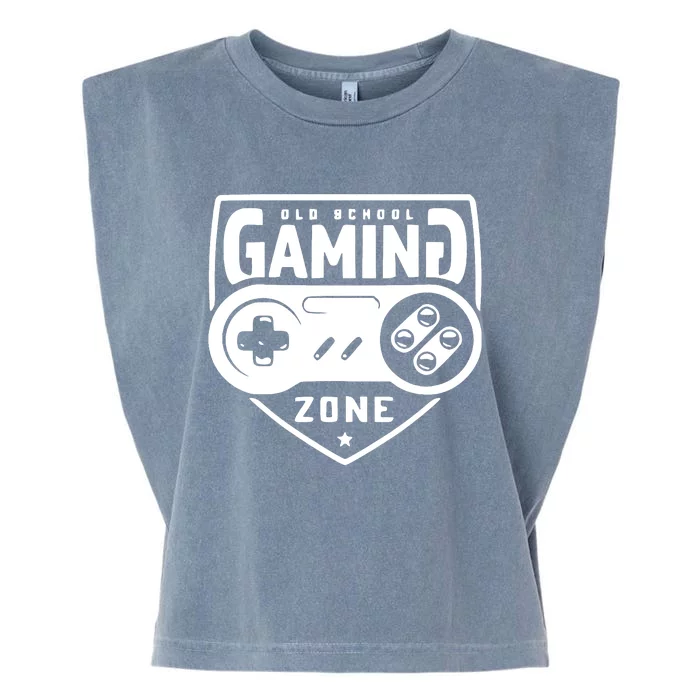 Old School Gaming Zone Garment-Dyed Women's Muscle Tee