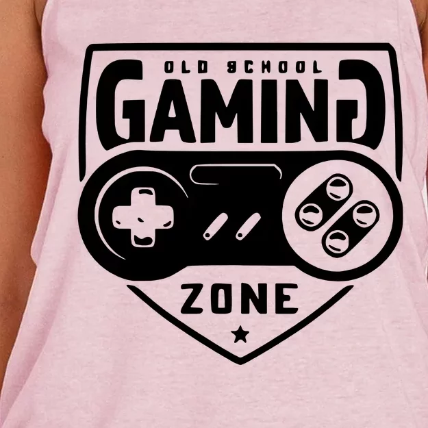 Old School Gaming Zone Women's Knotted Racerback Tank