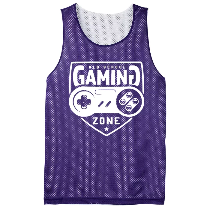 Old School Gaming Zone Mesh Reversible Basketball Jersey Tank