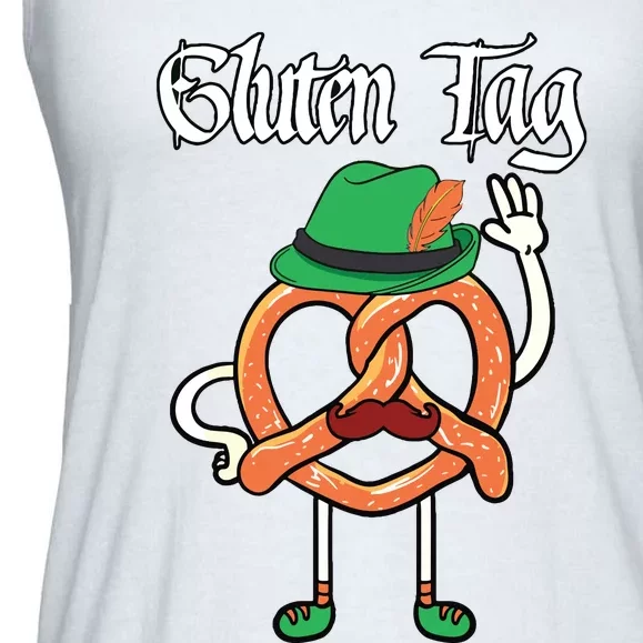 Oktoberfest Shirts German Gluten Pretzel Lover Germany Gift Ladies Essential Flowy Tank