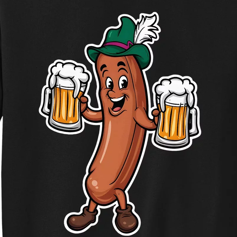 Oktoberfest Sausage Germany Lederhosen Bier Beer Sweatshirt