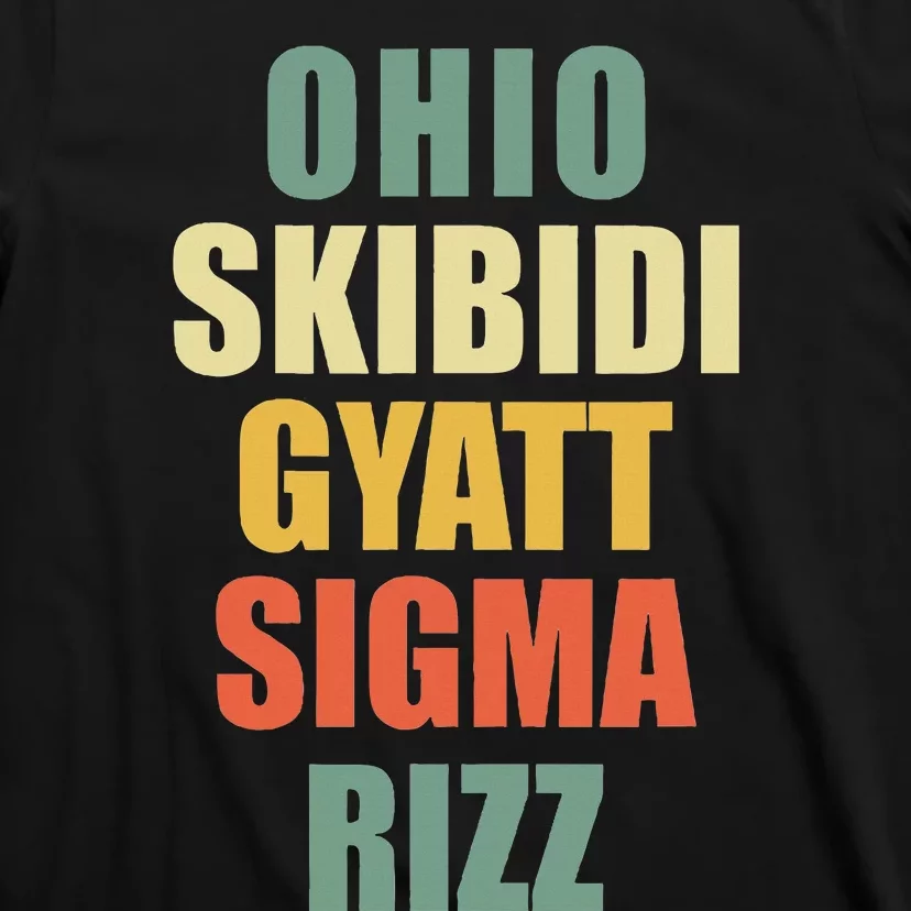 Ohio S.K.I.B.I.D.I Gyatt Sigma Rizz T-Shirt