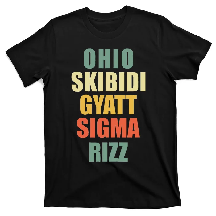 Ohio S.K.I.B.I.D.I Gyatt Sigma Rizz T-Shirt