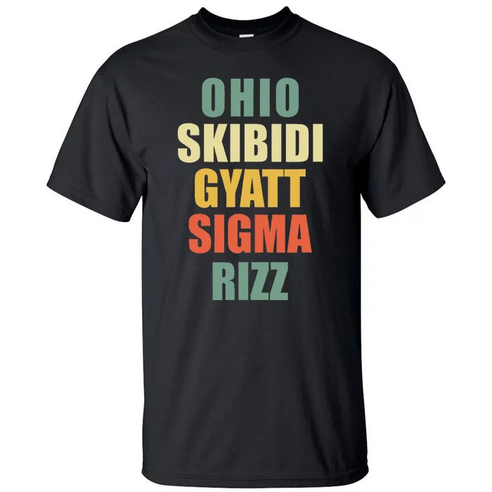 Ohio S.K.I.B.I.D.I Gyatt Sigma Rizz Tall T-Shirt