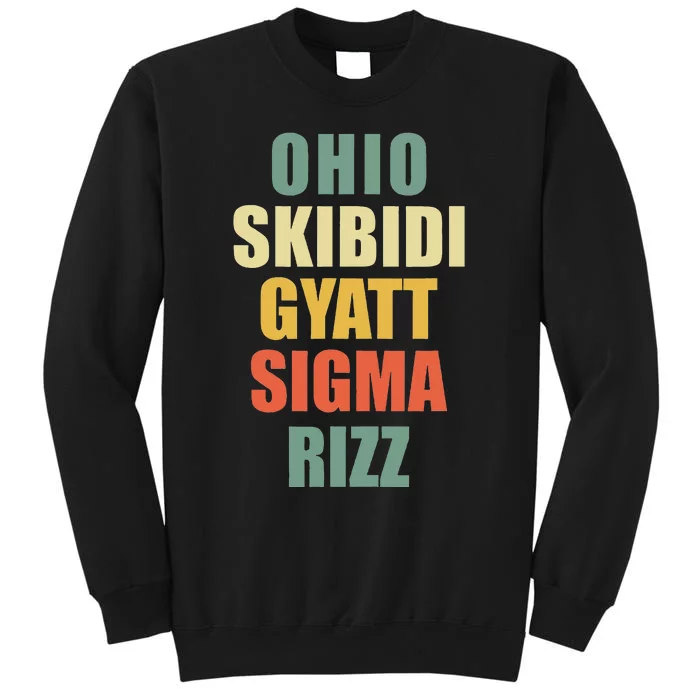 Ohio S.K.I.B.I.D.I Gyatt Sigma Rizz Tall Sweatshirt