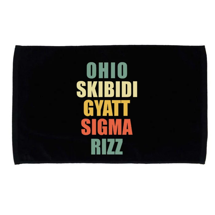 Ohio S.K.I.B.I.D.I Gyatt Sigma Rizz Microfiber Hand Towel