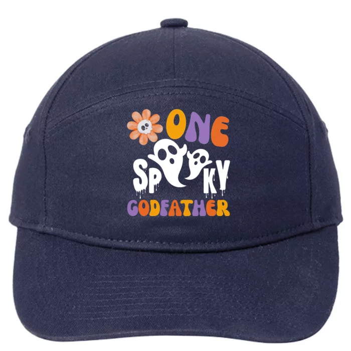 One Spooky Godfather Of The Birthday Halloween 1St Dad Gift 7-Panel Snapback Hat