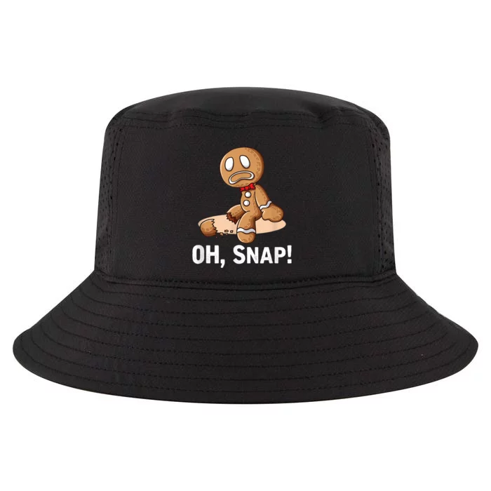 Oh Snap Gingerbread Cookie Man Broken Leg Cool Comfort Performance Bucket Hat