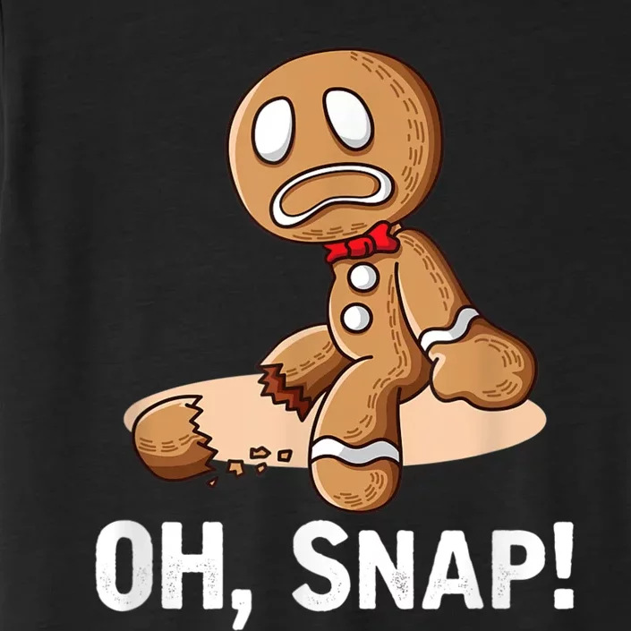 Oh Snap Gingerbread Cookie Man Broken Leg ChromaSoft Performance T-Shirt