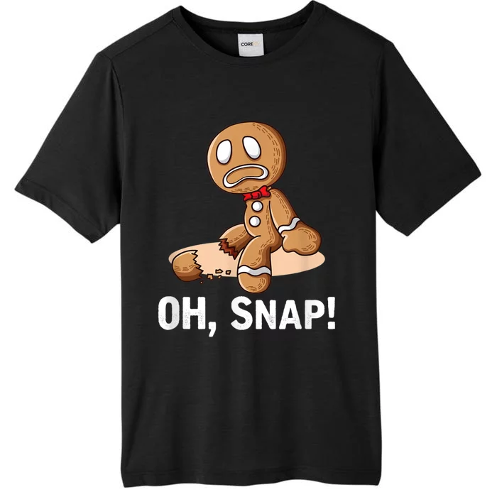 Oh Snap Gingerbread Cookie Man Broken Leg ChromaSoft Performance T-Shirt