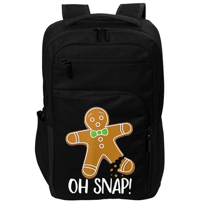 Oh Snap Gingerbread Man Cookie Broken Leg Impact Tech Backpack