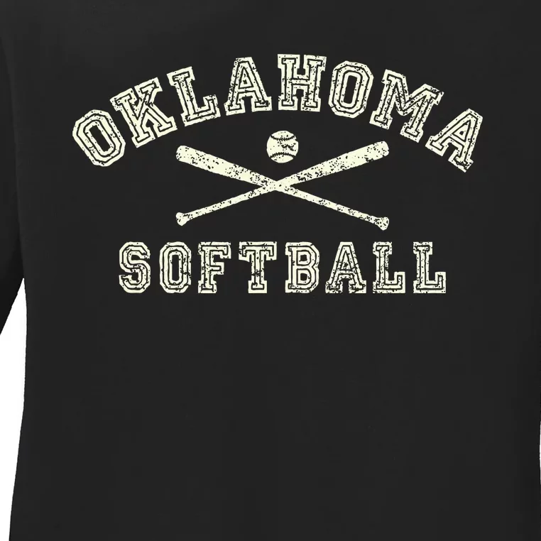 Oklahoma Softball Gear Ladies Long Sleeve Shirt