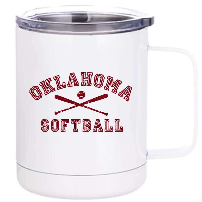 Oklahoma Softball Gear Hoodie Front & Back 12oz Stainless Steel Tumbler Cup