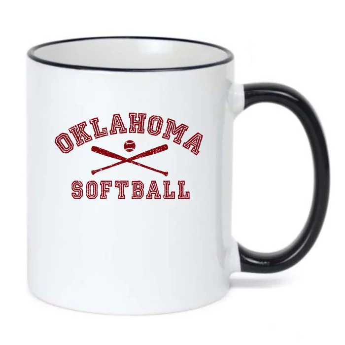 Oklahoma Softball Gear Black Color Changing Mug