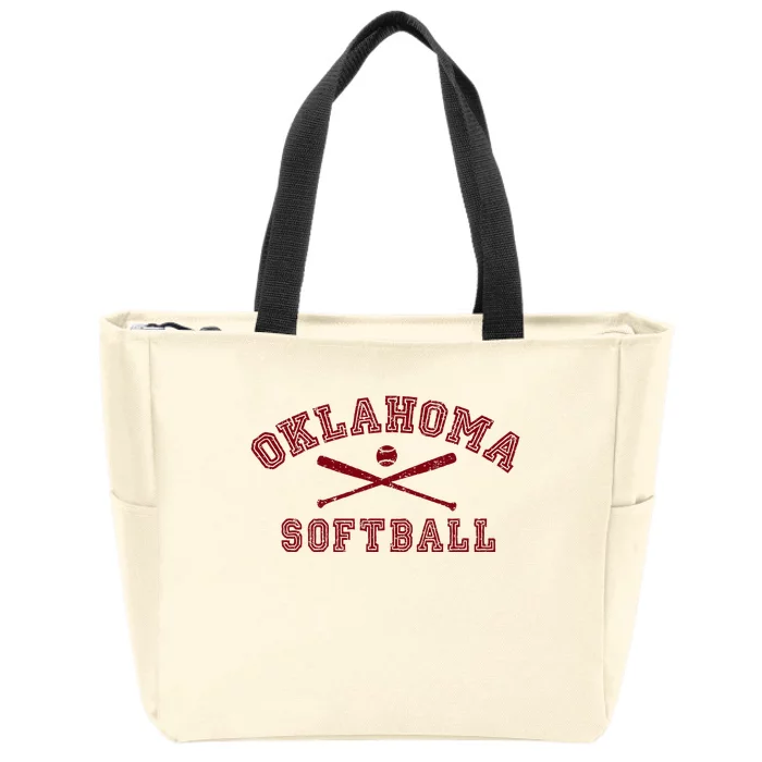 Oklahoma Softball Gear Zip Tote Bag