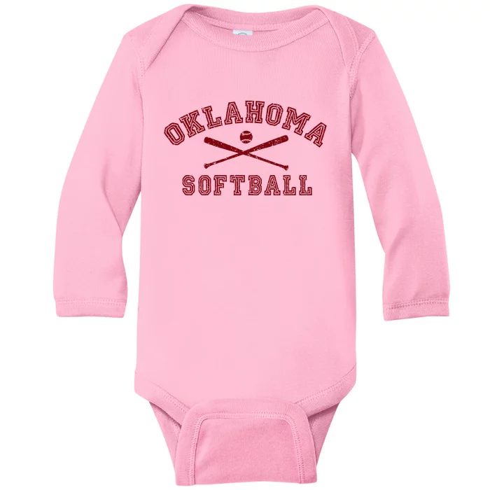 Oklahoma Softball Gear Baby Long Sleeve Bodysuit