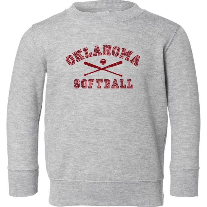 Oklahoma Softball Gear Toddler Sweatshirt