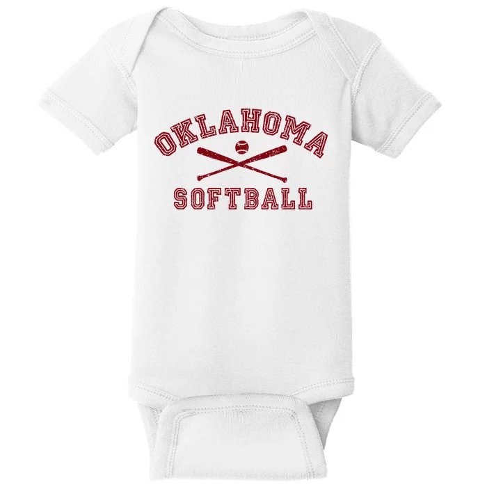 Oklahoma Softball Gear Baby Bodysuit