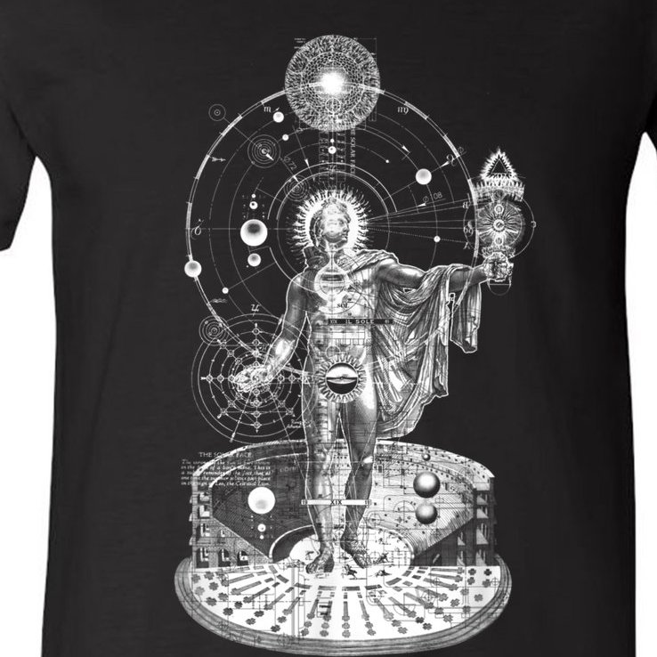 Productiviteit Distilleren waarom Occult Sacred Geometry V-Neck T-Shirt | TeeShirtPalace