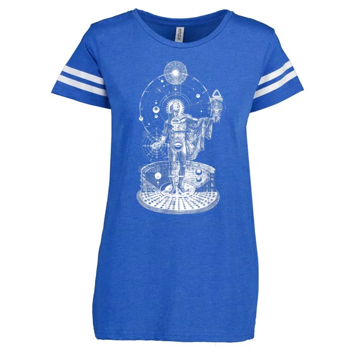 Occult Sacred Geometry Enza Ladies Jersey Football T-Shirt